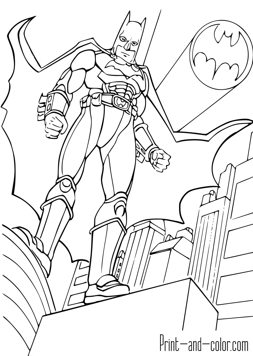 Batman coloring pages print and color