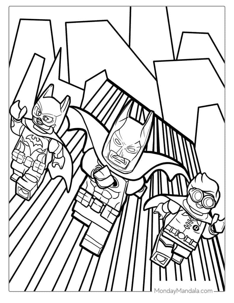 Batman coloring pages free pdf printables