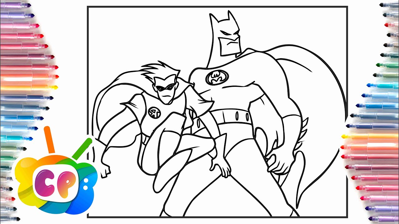 Batan and robin coloring pagesuperheroes coloring pages janji