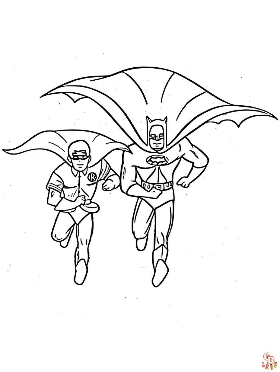 Free printable batman coloring pages for kids