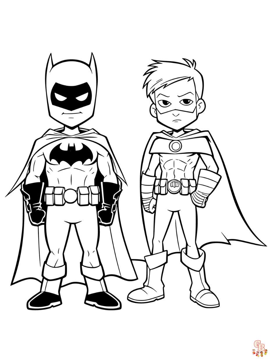 Free printable batman coloring pages for kids