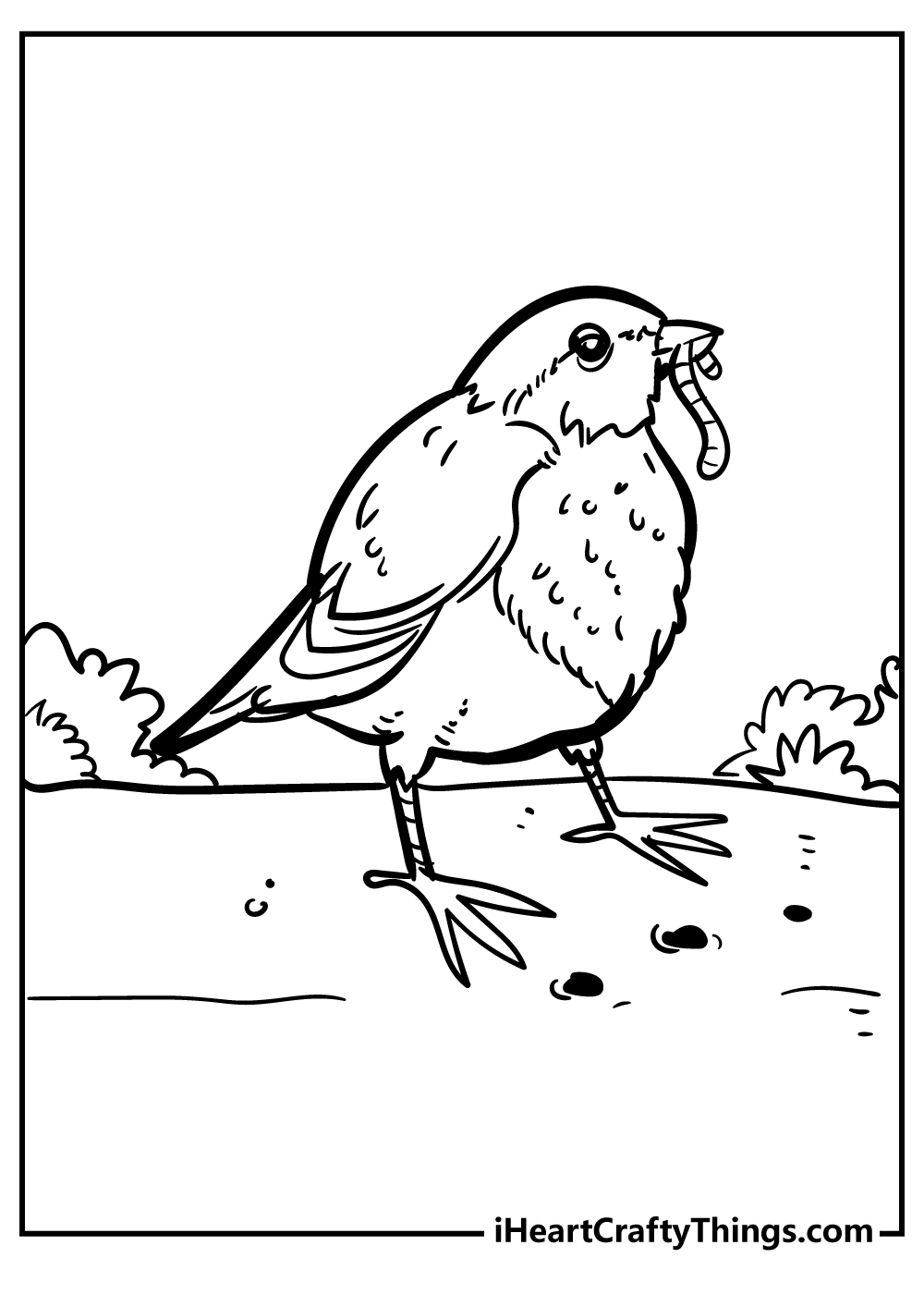 Robin coloring pages free printables