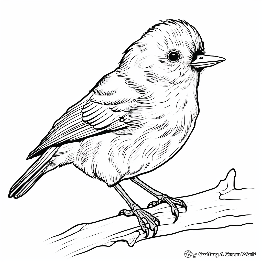 Robin coloring pages