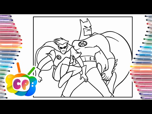 Batan and robin coloring pagesuperheroes coloring pages janji