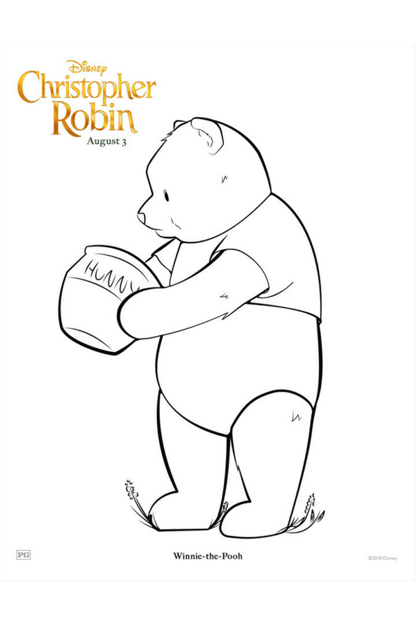 Christopher robin coloring pages