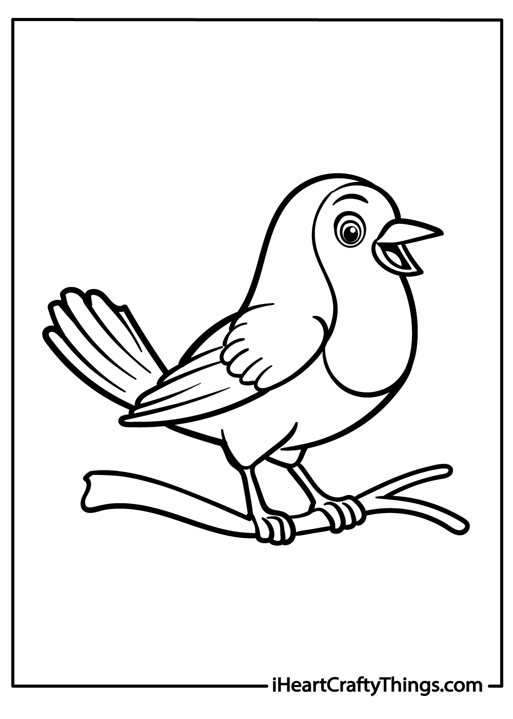 Robin coloring pages free printables