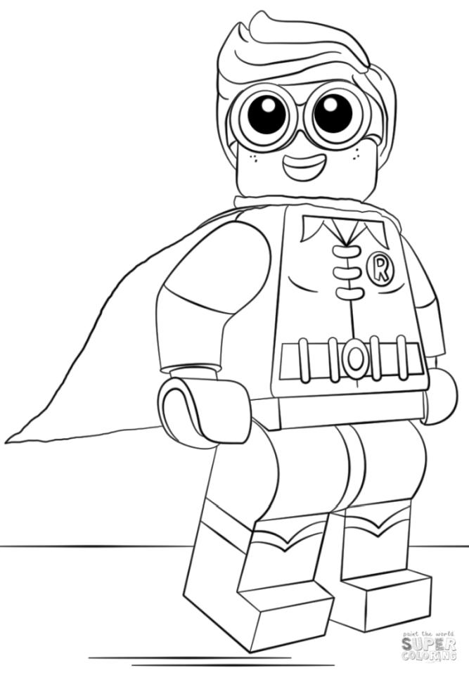 Get this lego batman coloring pages little innocent robin