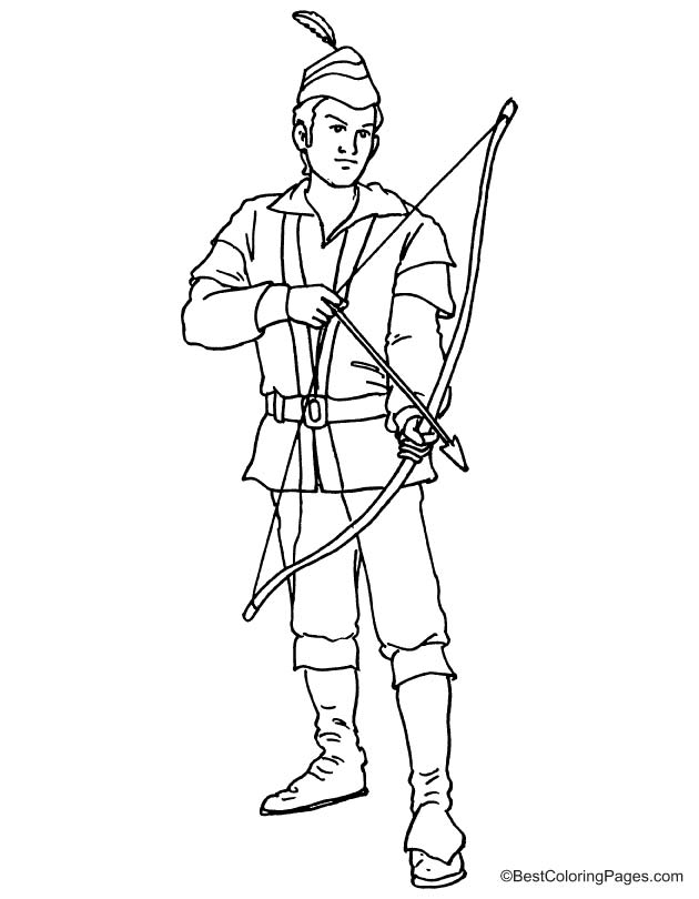 Robin hood coloring page download free robin hood coloring page for kids best coloring pages