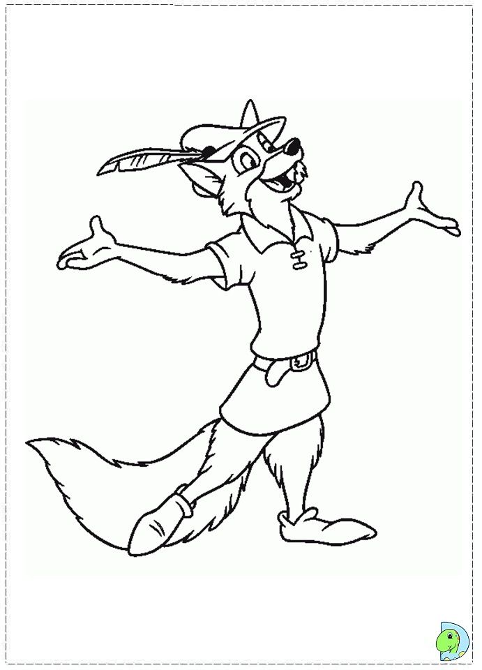 Robin hood coloring page