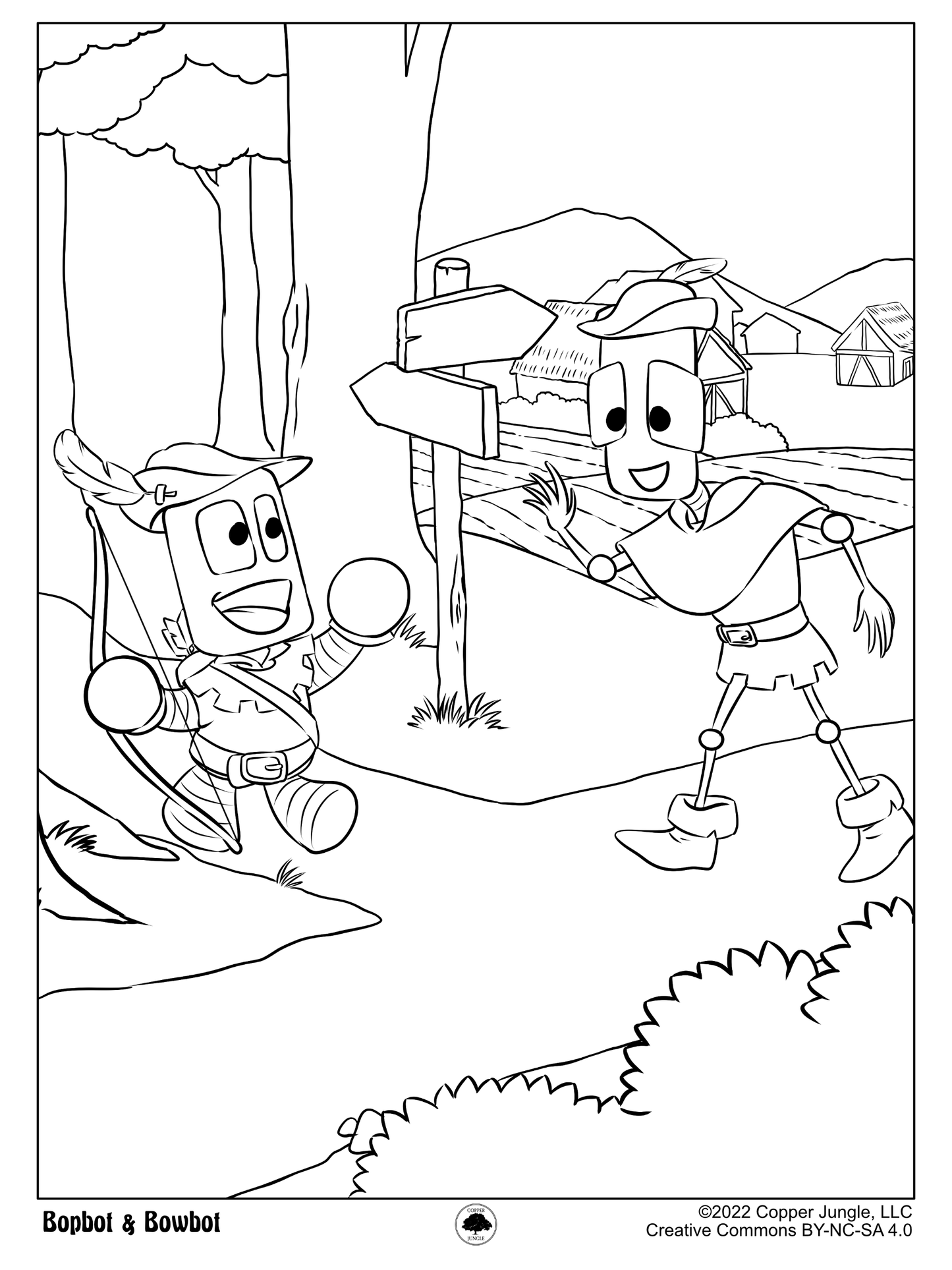 Robin hood coloring page