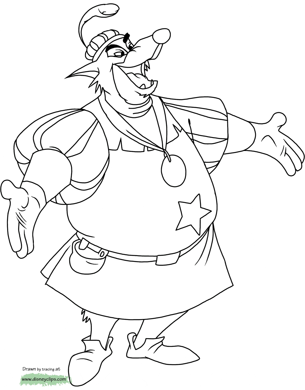 Disneys robin hood coloring pages