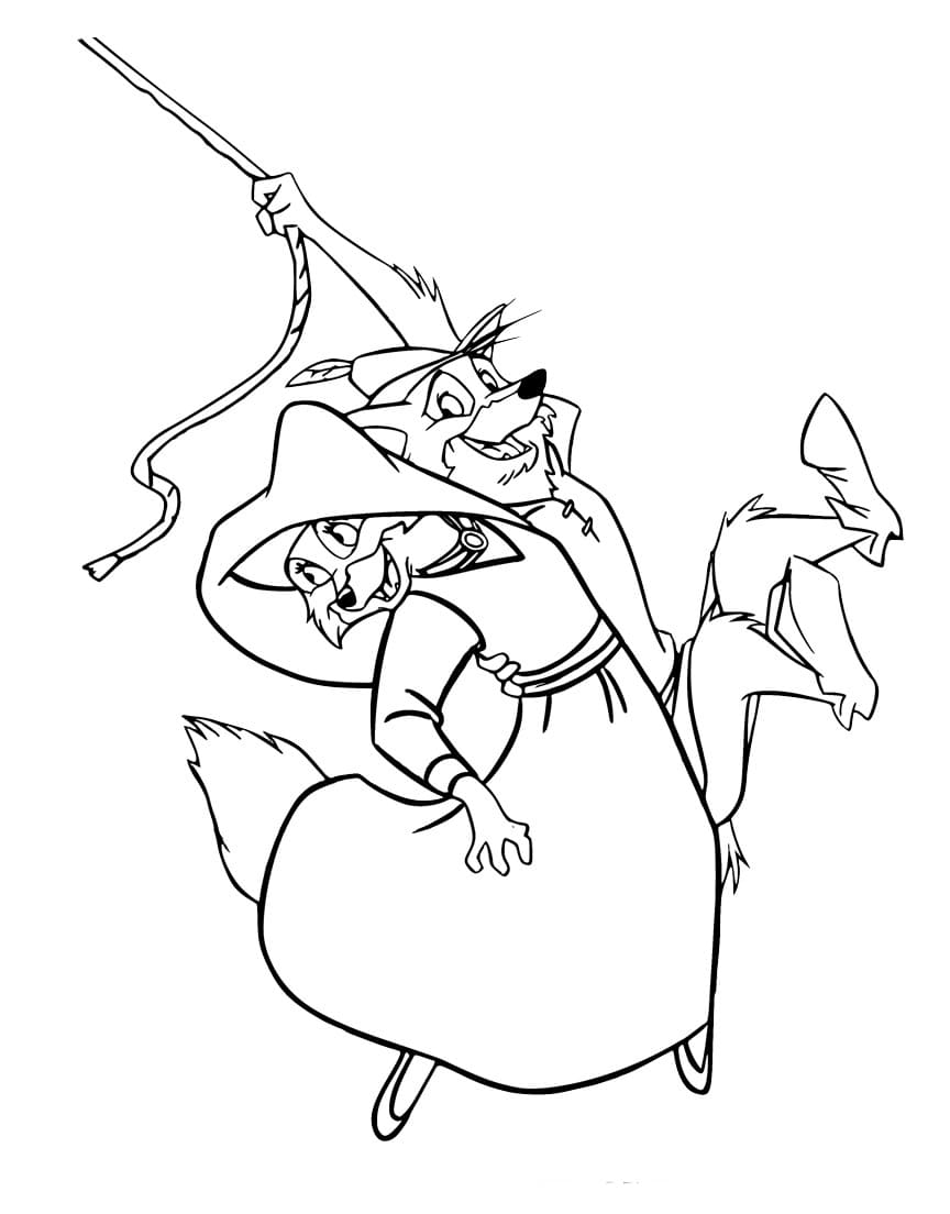 Robin hood coloring pages