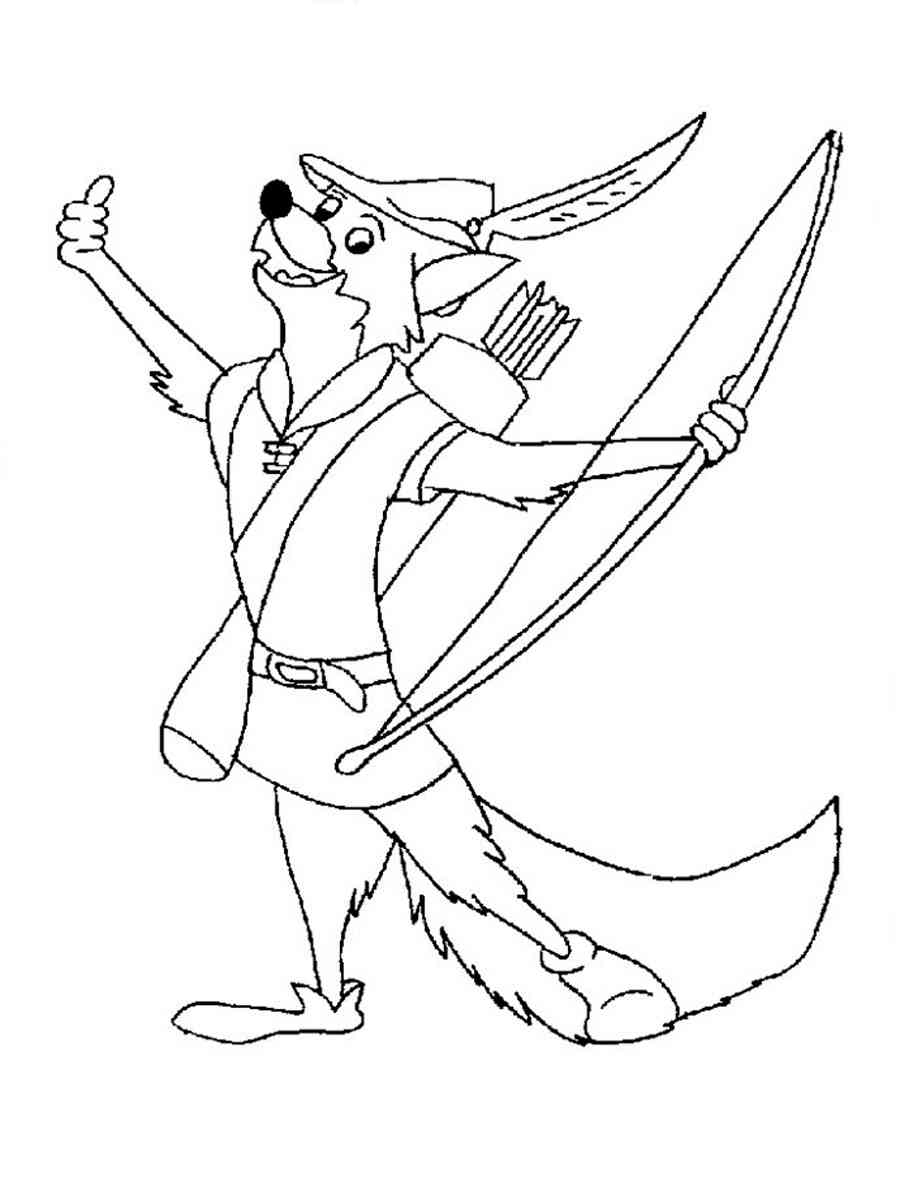 Robin hood coloring pages