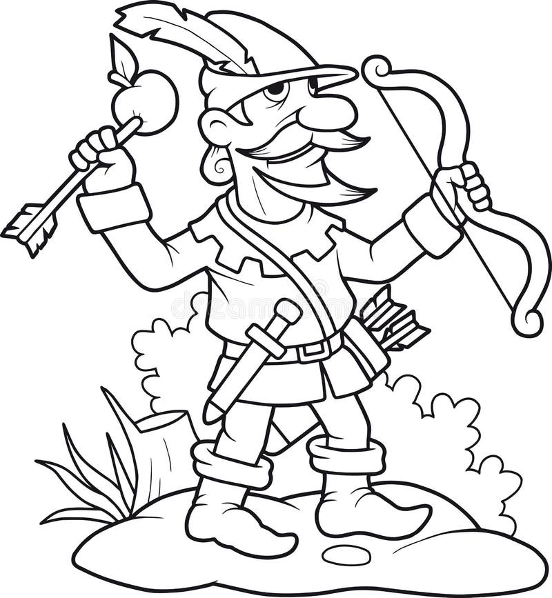 Robin hood drawing stock illustrations â robin hood drawing stock illustrations vectors clipart