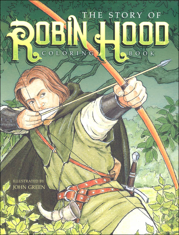 Story of robin hood coloring book