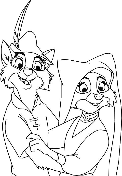 Robin hood coloring pages