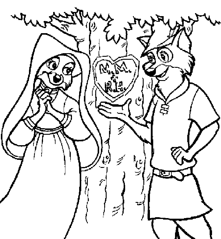 Robin hood coloring pages