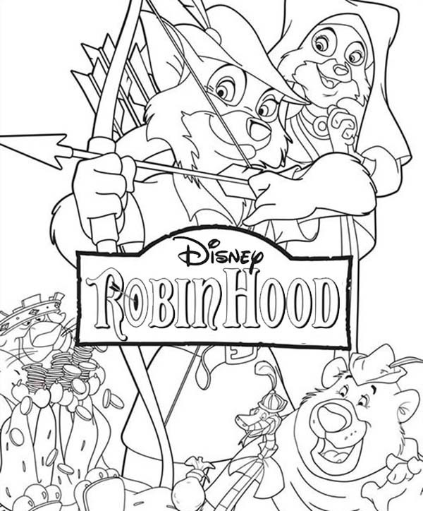 Robin hood coloring pages