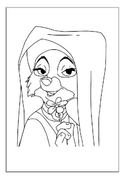 Disneys robin hood es alive printable coloring pages for disney fans