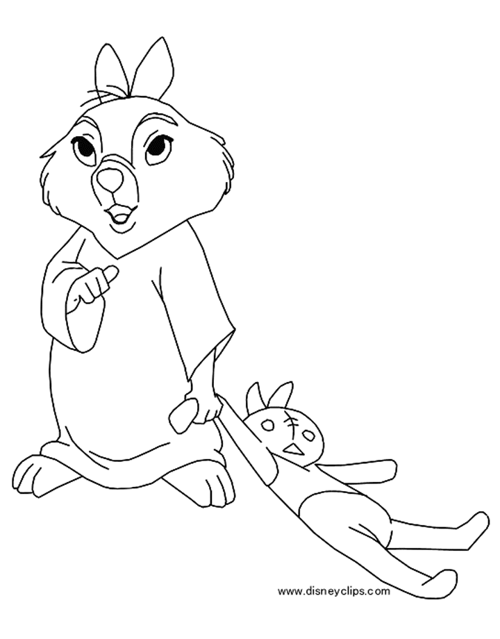 Disneys robin hood coloring pages