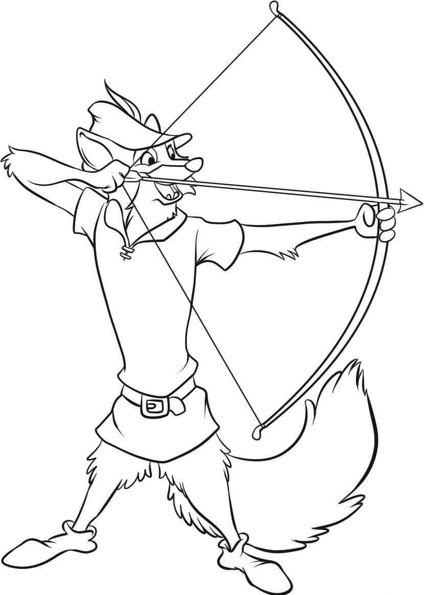 Robin hood coloring pages