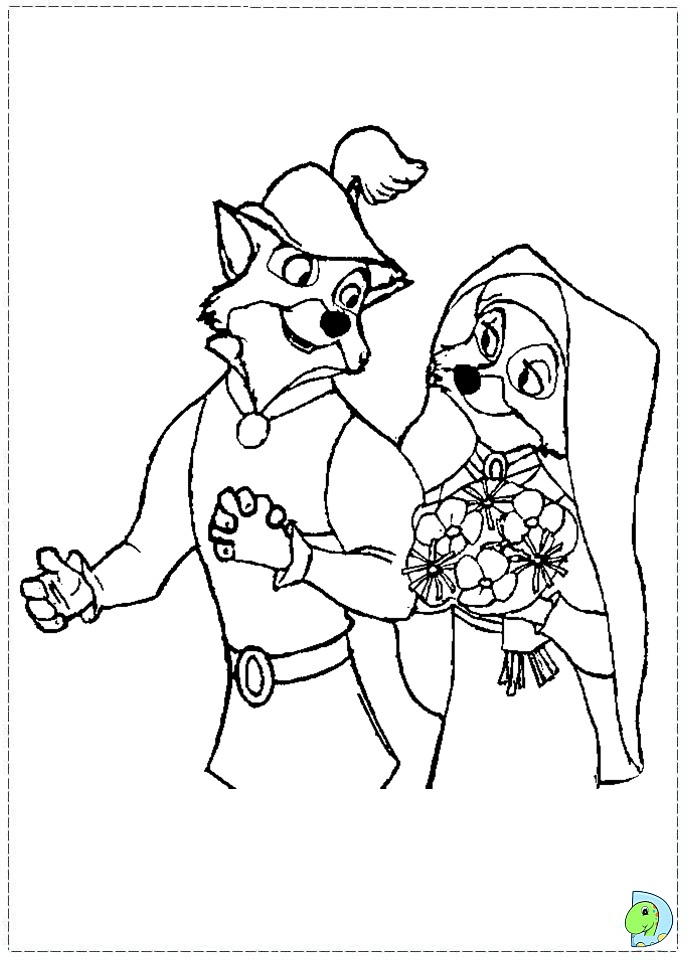 Robin hood coloring page