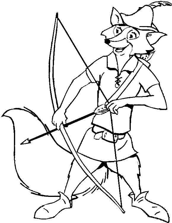 Robin hood coloring pages