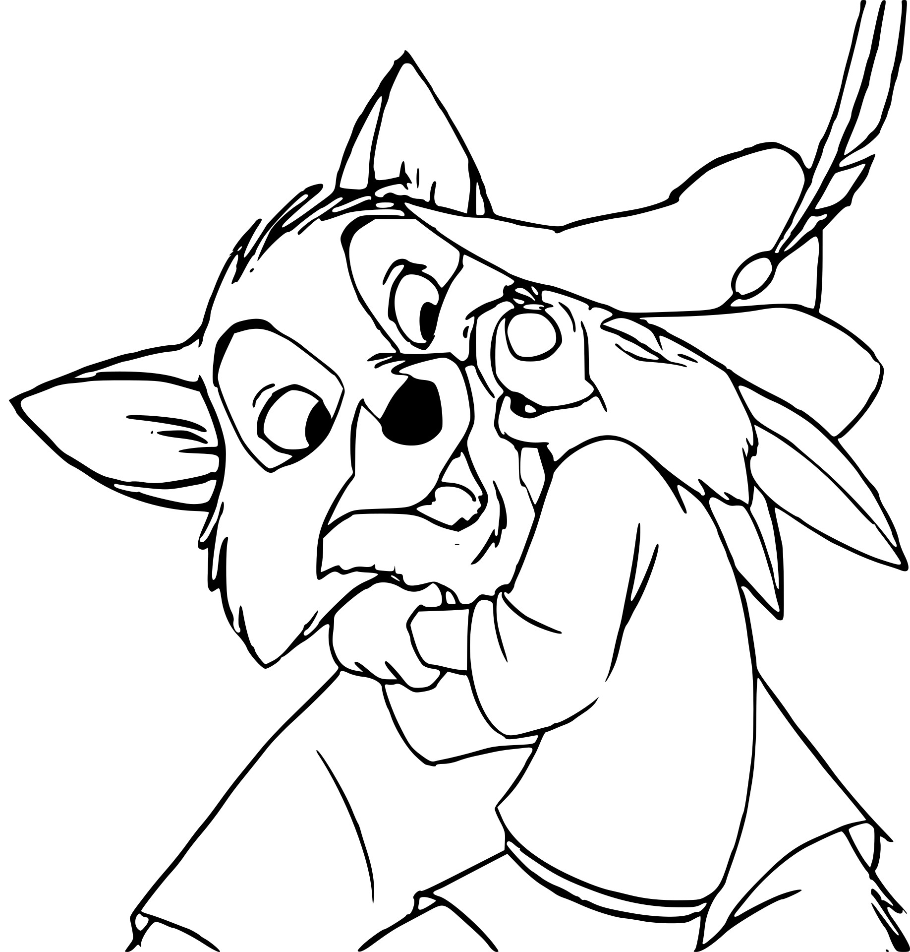 Robin hood coloring page