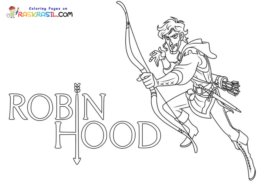 Robin hood coloring pages