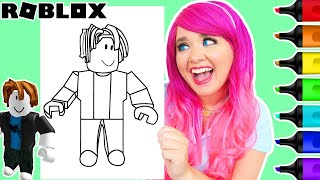 Coloring roblox bacon avatar roblox coloring page prisacolor paint arkers