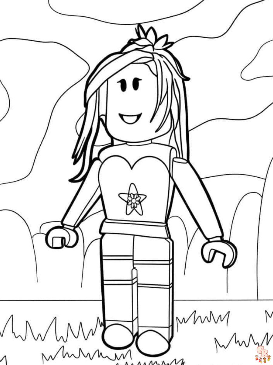 Free roblox coloring pages for kids to print