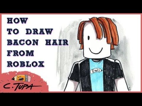 How to draw roblox bacon hair