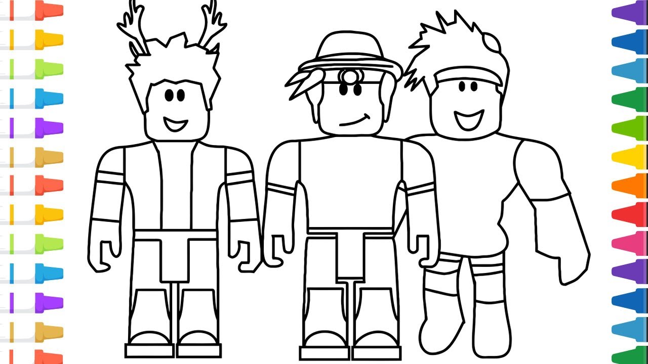 Roblox coloring page coloring roblox avatars characters the coloring pages