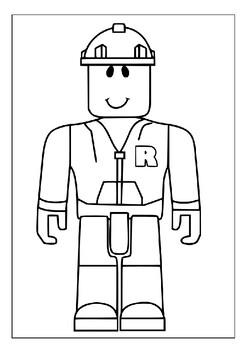 Colorful adventures with roblox characters printable roblox coloring pages