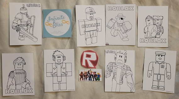 Roblox coloring packs coloring pages party favor crayola crayons