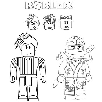 Roblox coloring pages for kids girls boys