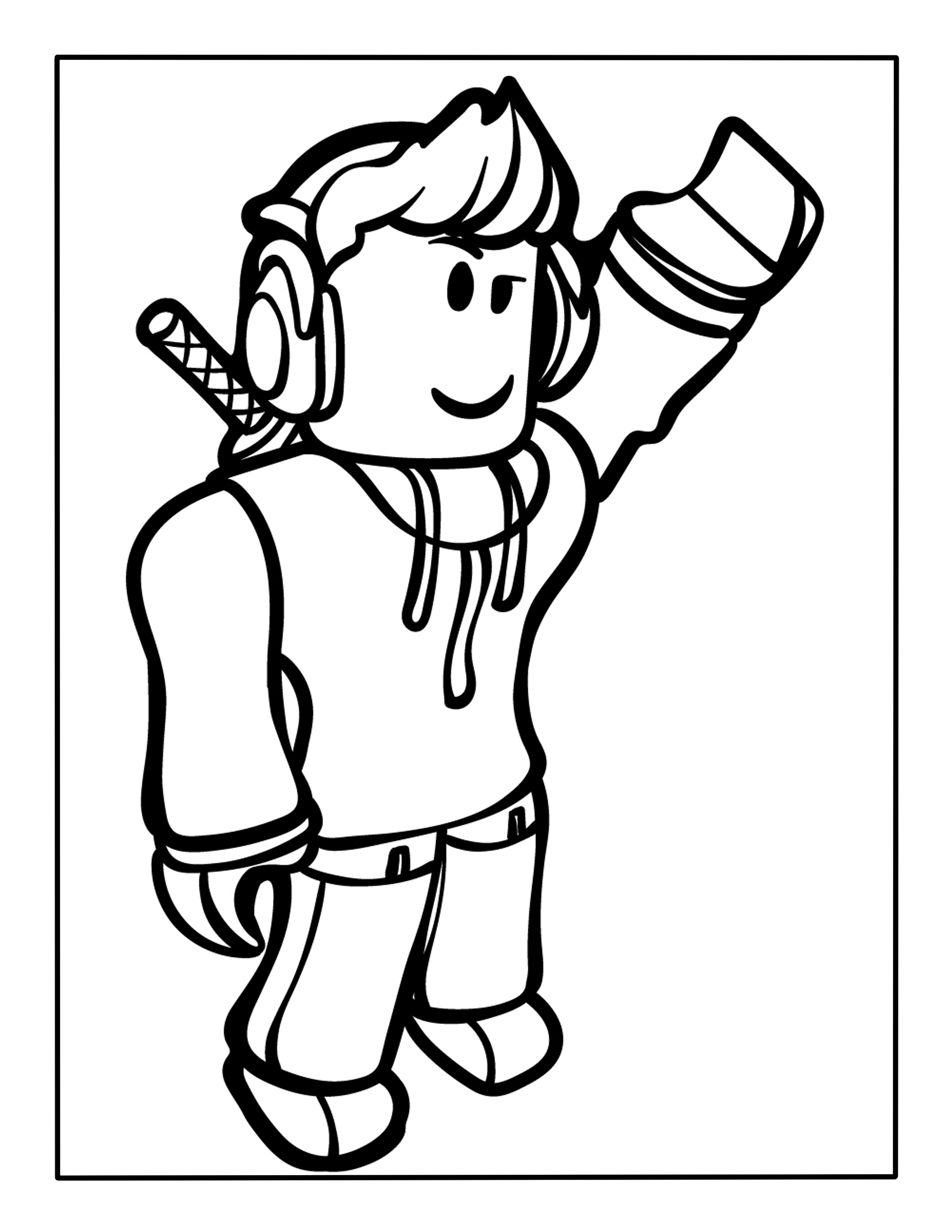 Roblox coloring page â kimmi the clown