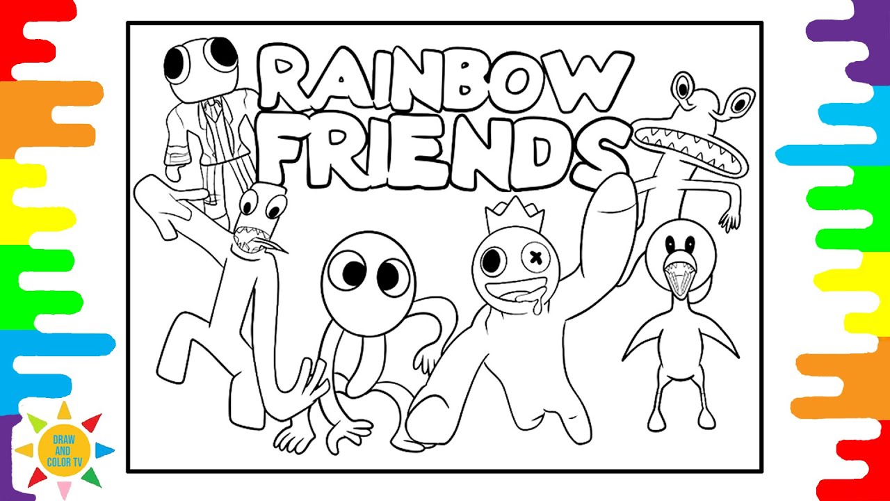 All raibow frends coloring pages roblox coloring pages drawandcolortv