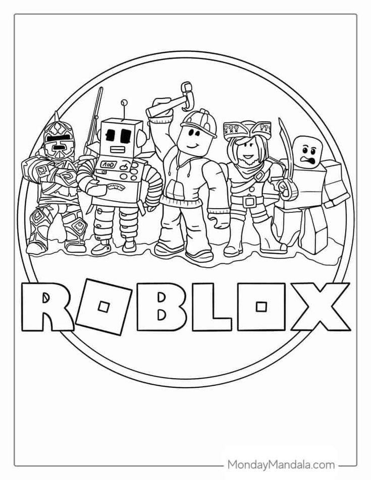 Roblox coloring pages free pdf printables coloring pages for boys coloring pages minecraft coloring pages