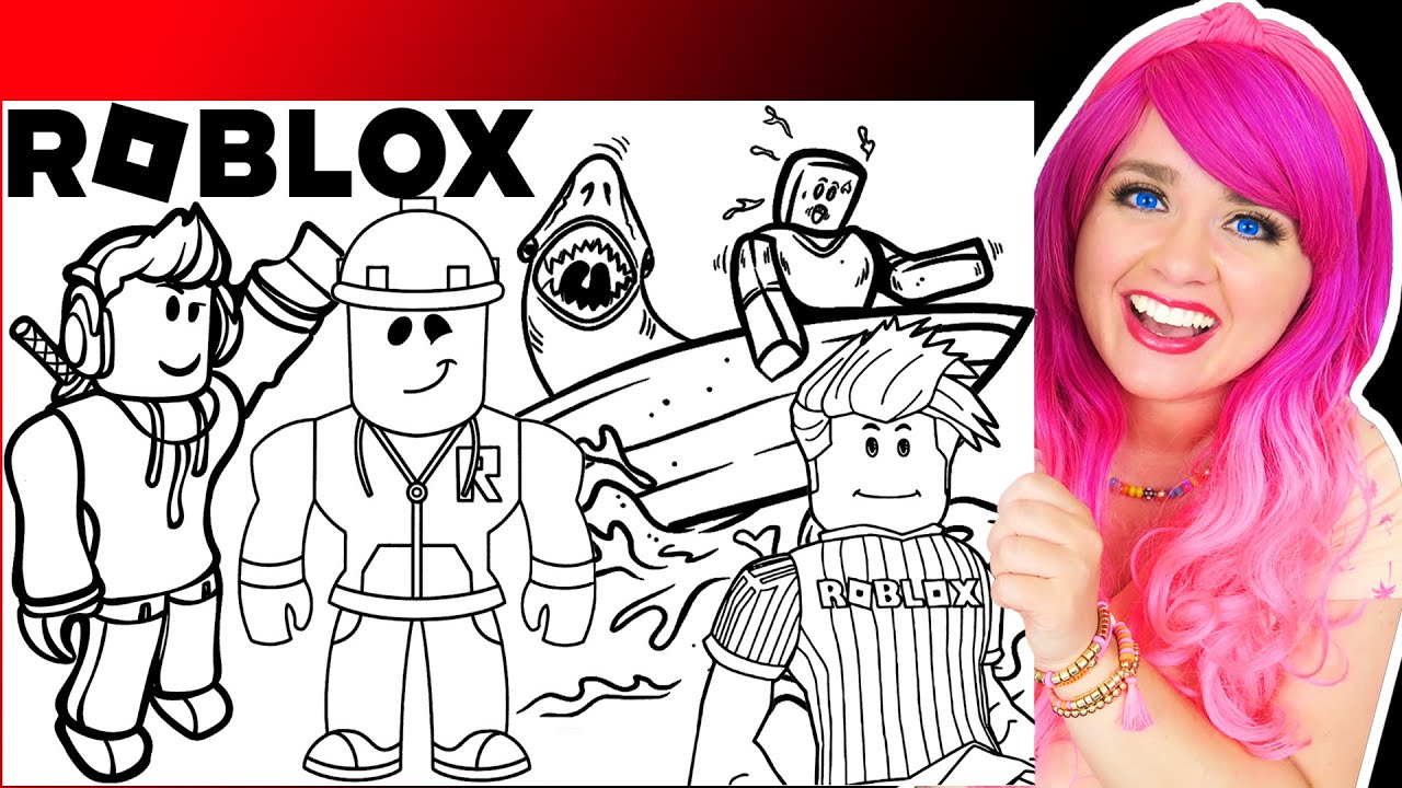 Coloring roblox avatars characters coloring pages prisacolor arkers