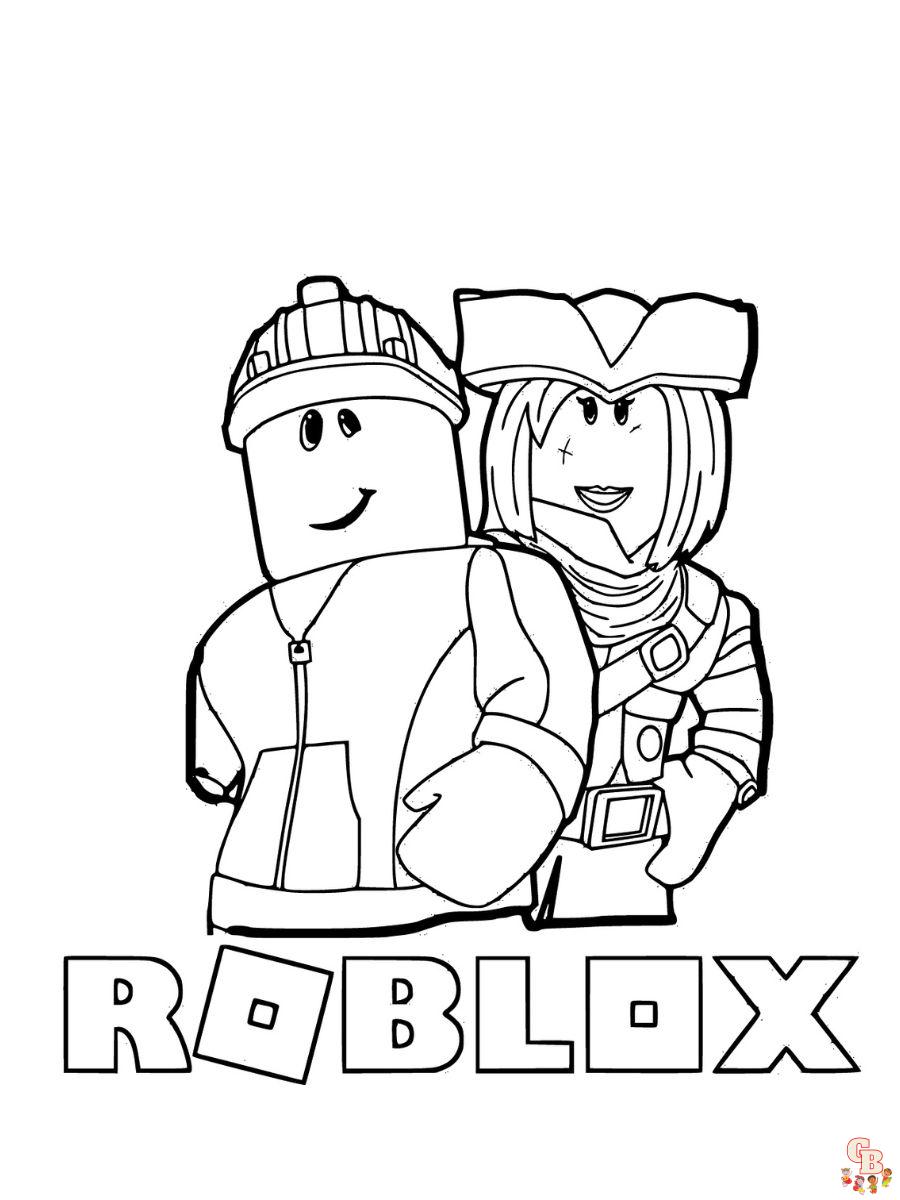 Free roblox coloring pages for kids to print