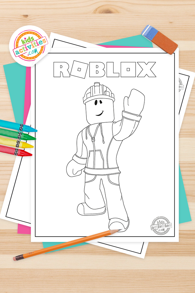 Free roblox coloring pages for kids to print color kids activities blog