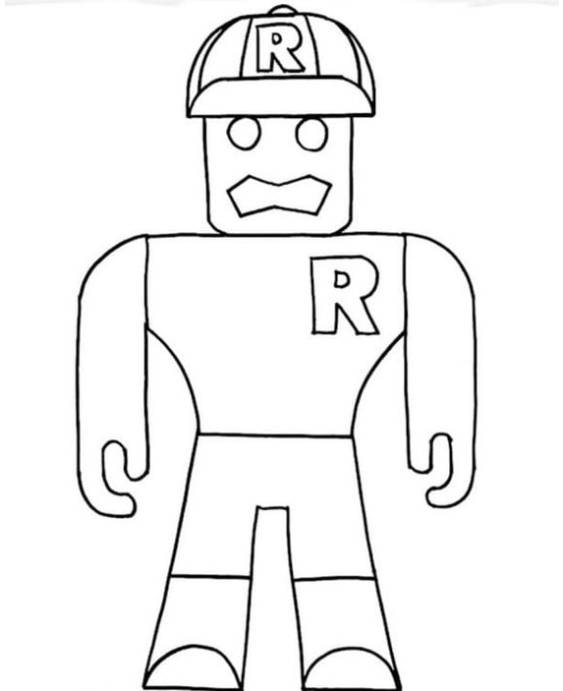 Free easy to print roblox coloring pages