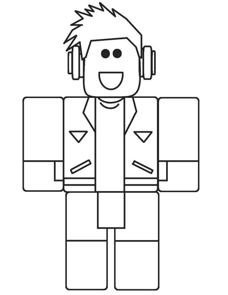 Fun roblox coloring page