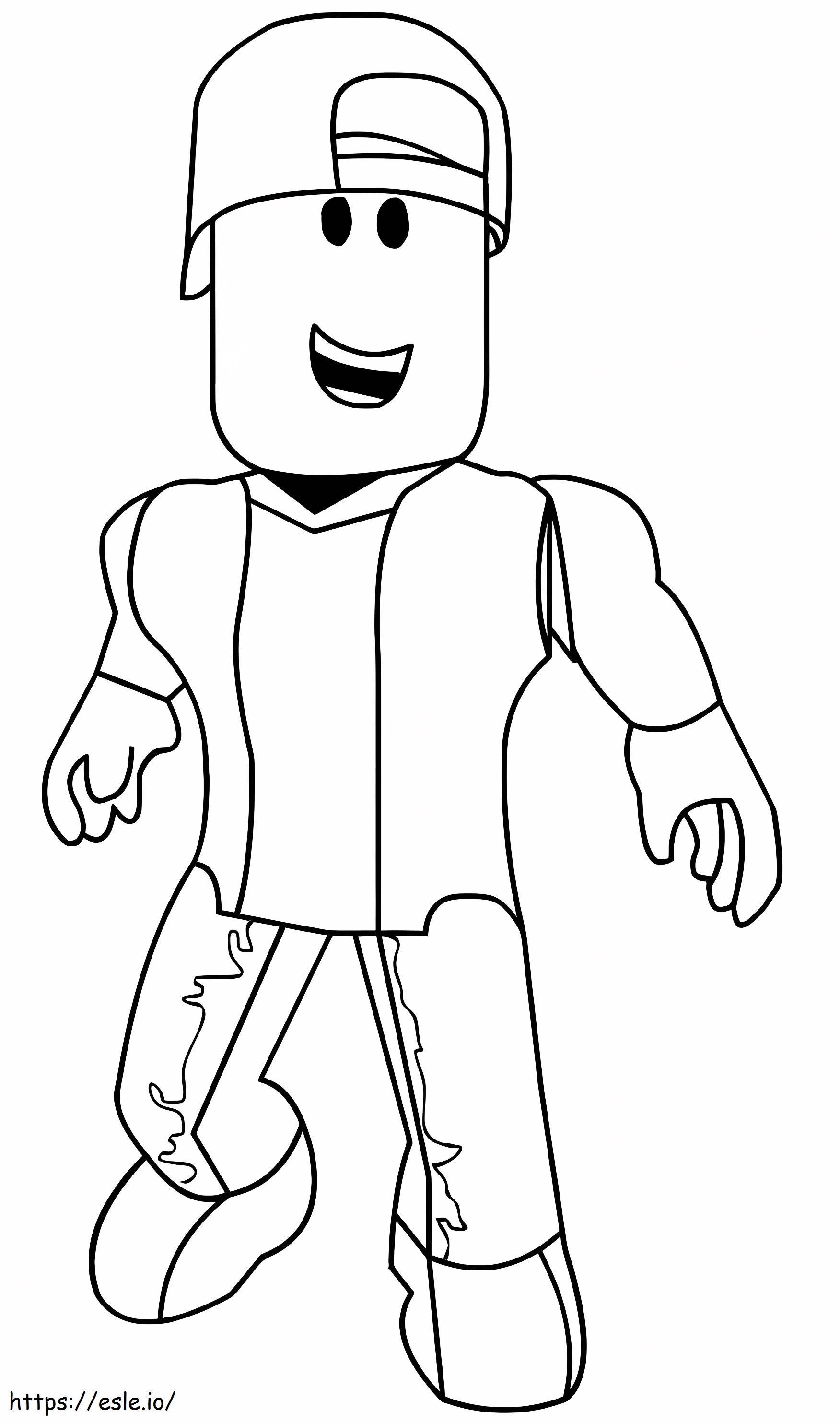 Regular character roblox coloring page