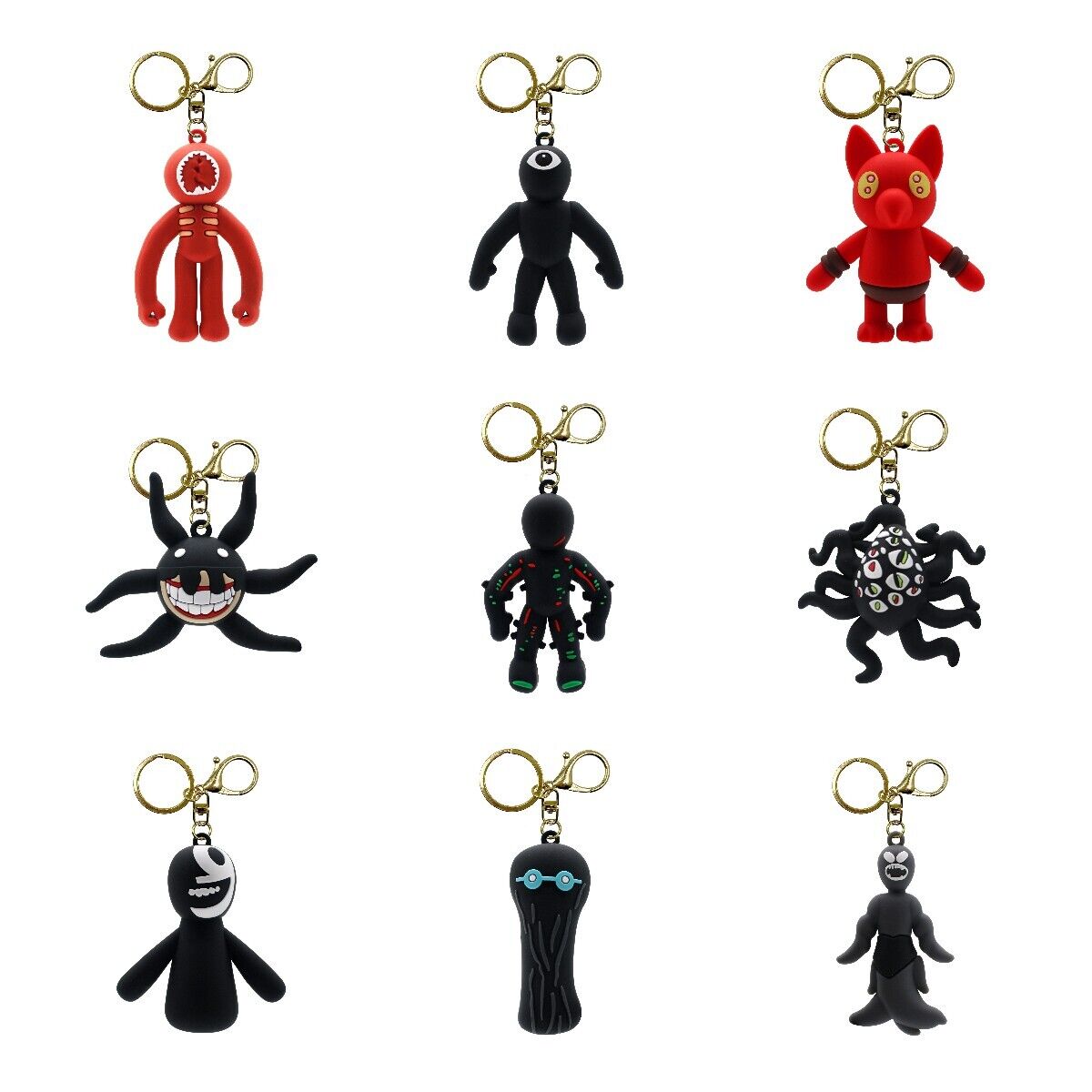 Roblox doors hotel horror figure pendant pvc toy kid gift model game keychain