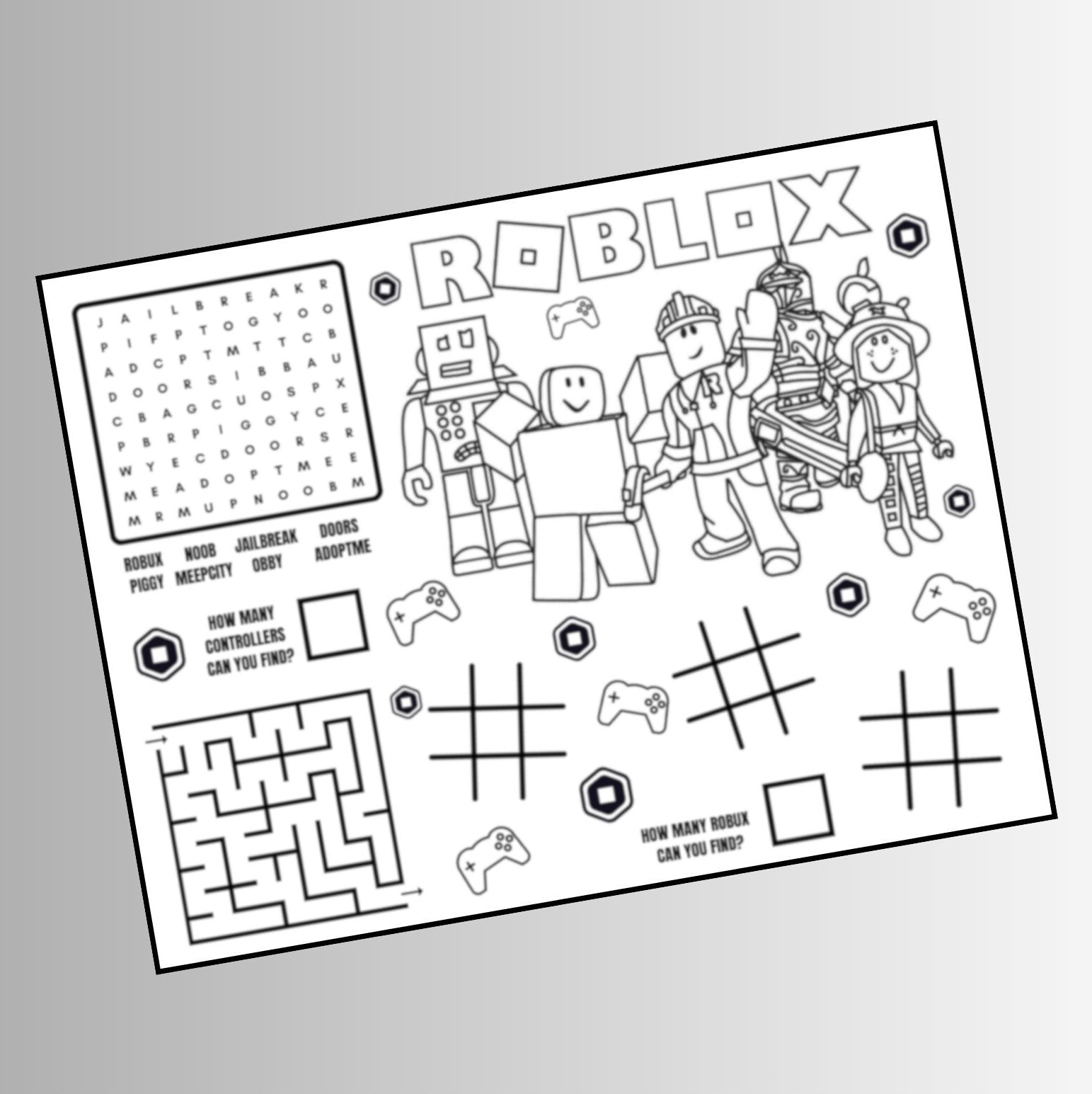 Roblox coloring pages