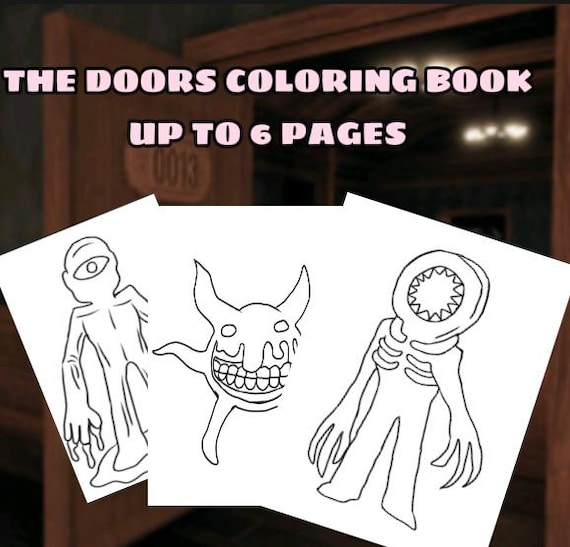 Evil doors coloring page items download now