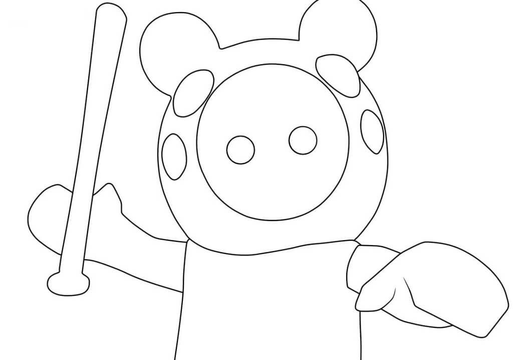 Piggy roblox coloring page