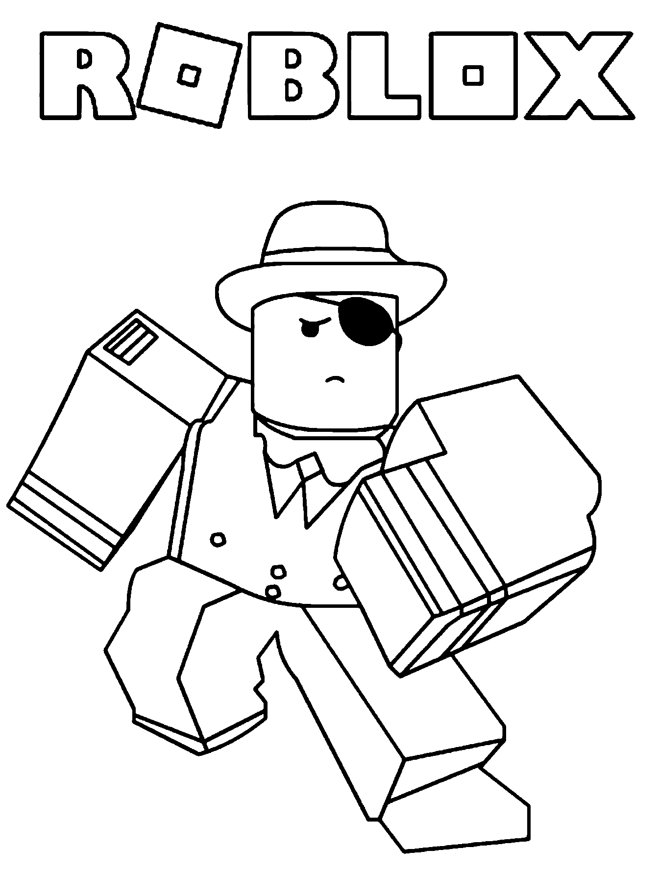 Roblox coloring pages printable for free download